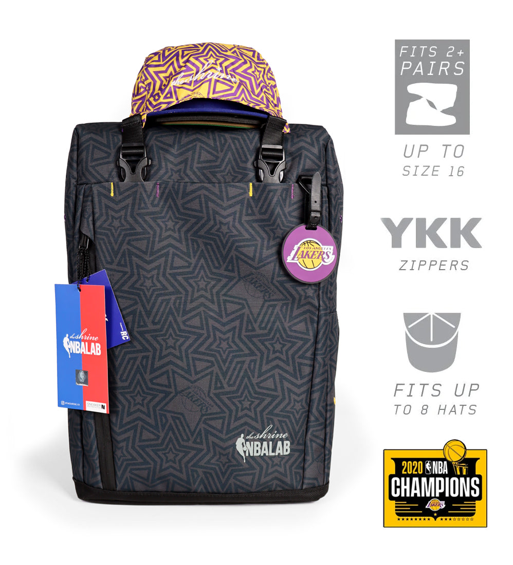 Denco NBA LA Lakers 19 in. Black Trim Color Laptop Backpack NBLAL708 - The  Home Depot