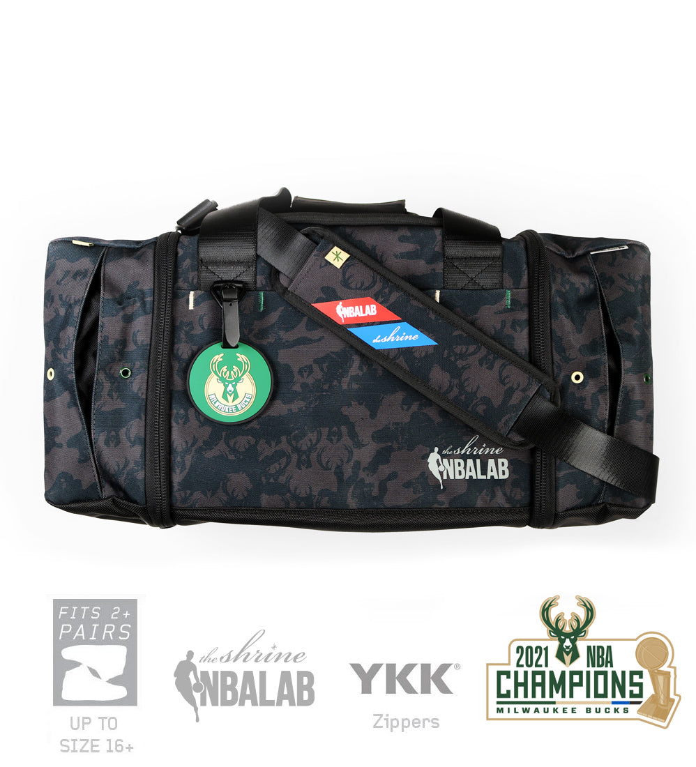 Milwaukee Bucks Duffle Bag - NBALAB x The Shrine - Sneaker Shoulder Bag